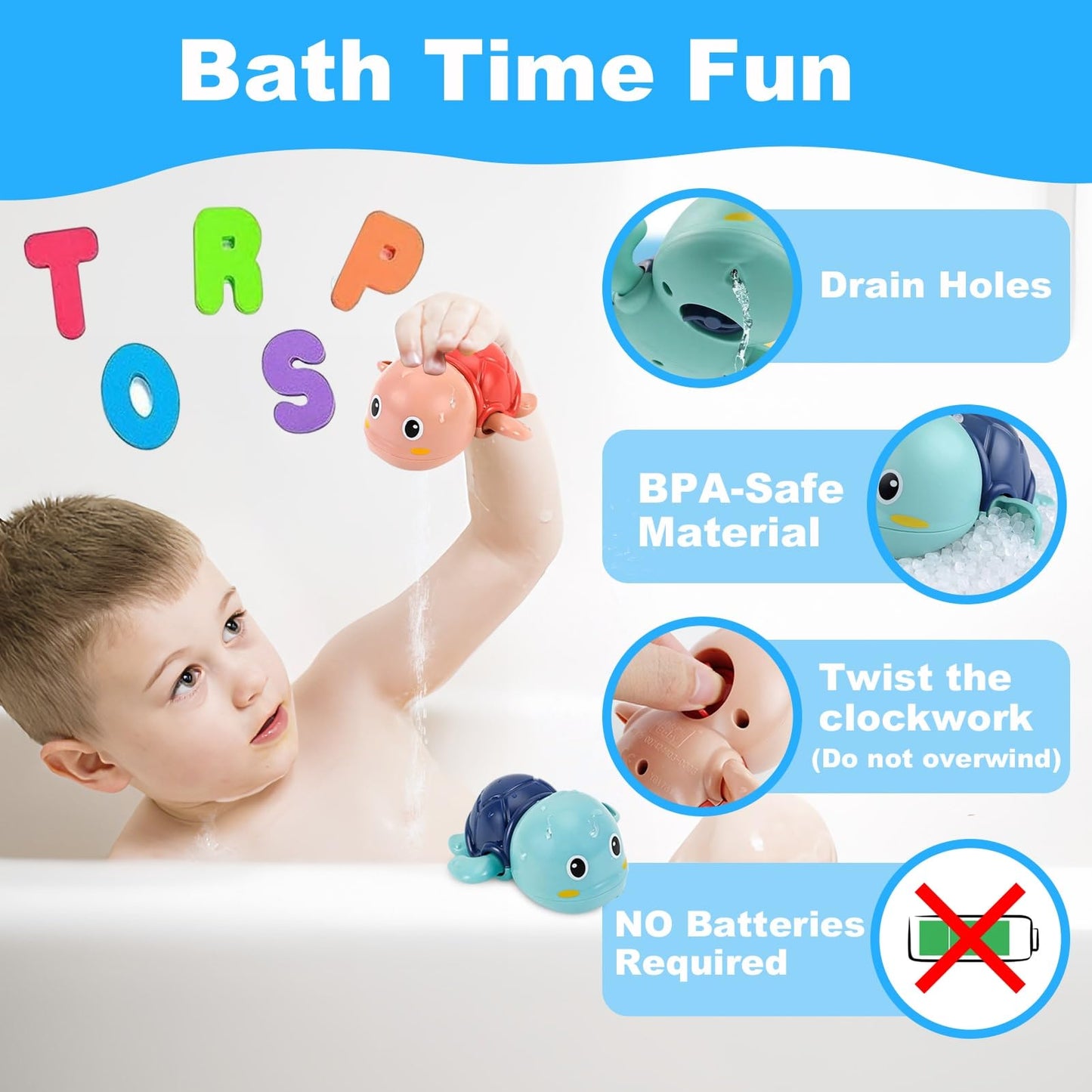 Bath Toys Kids Age 1-3 - Foam Bath Letters And Numbers Abc Alphabet Learning Toys Bathtub Toys Toddlers 2-4 Water Pool Shower Tub Toy Babies Infant
