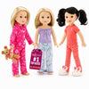 Emily Rose 14 & 14.5 Inch Doll 8-Piece Pajama Bundle | Seasonal PJs Gift Set with Teddy Bear and Bunny Slippers | USA Brand 14” Doll Pajamas | Fits