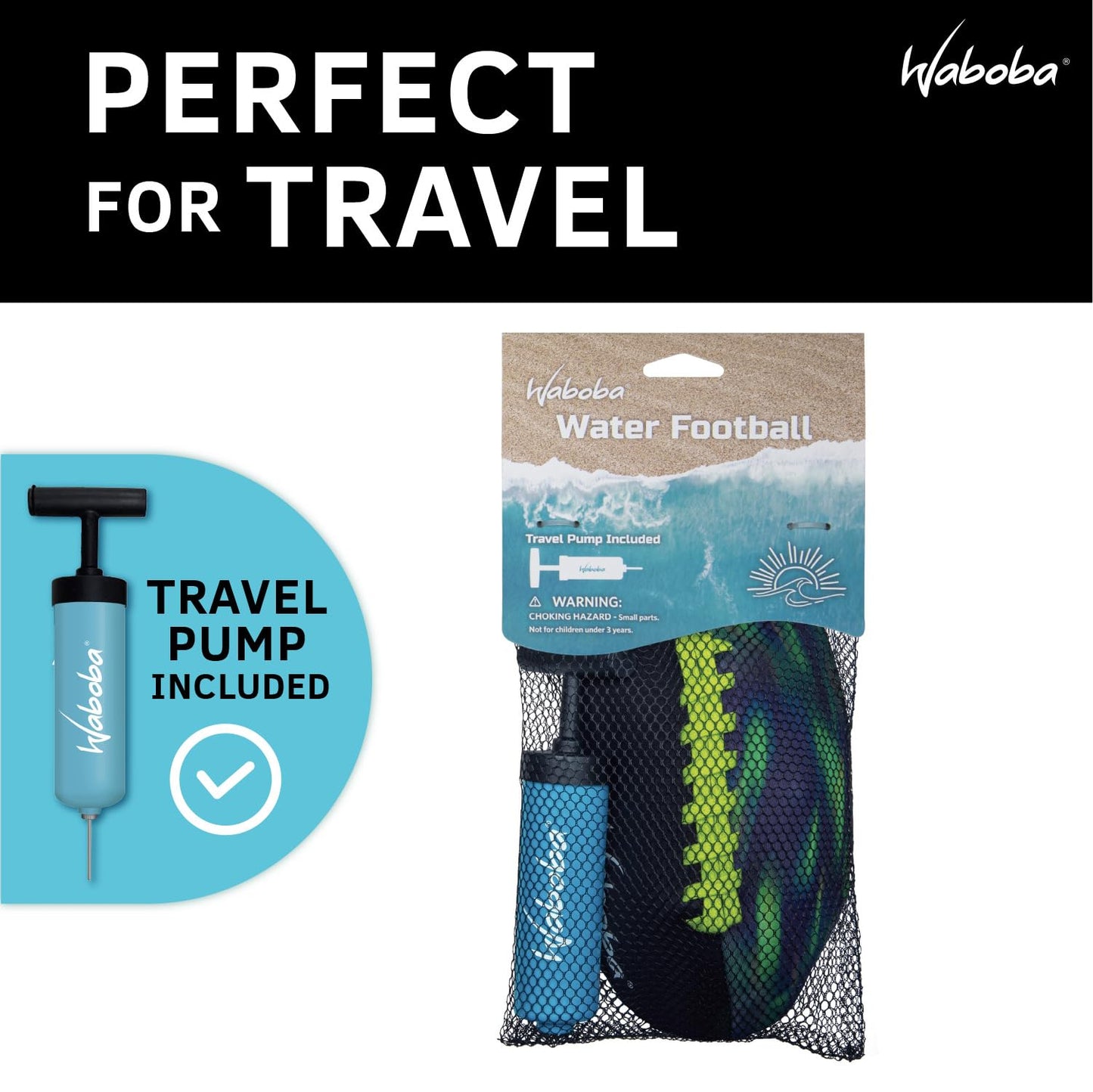 Waboba Sport Water Football, Green, Beach Essential Toy
