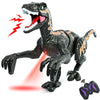 APOBATK Remote Control Dinosaur Toys for Kid - Walking Dinosaur Toys for Boys 5-7?RC Jurassic Velociraptor Toys 8-12?Robot 3-5 with Light Sounds