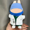 Mini Clothes Doctor Outfit for 17cm LABB Dolls(No Doll) - Doctor Outfit Set with White Coat, Green Scrubs, Cap, Mask & Shoes