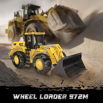 Mould King 17084 Wheel Loader Construction Toy, Buildable Bulldozer Construction Vehicle Building Set, Realistic Loading Shovel for Adult (910 PCS)