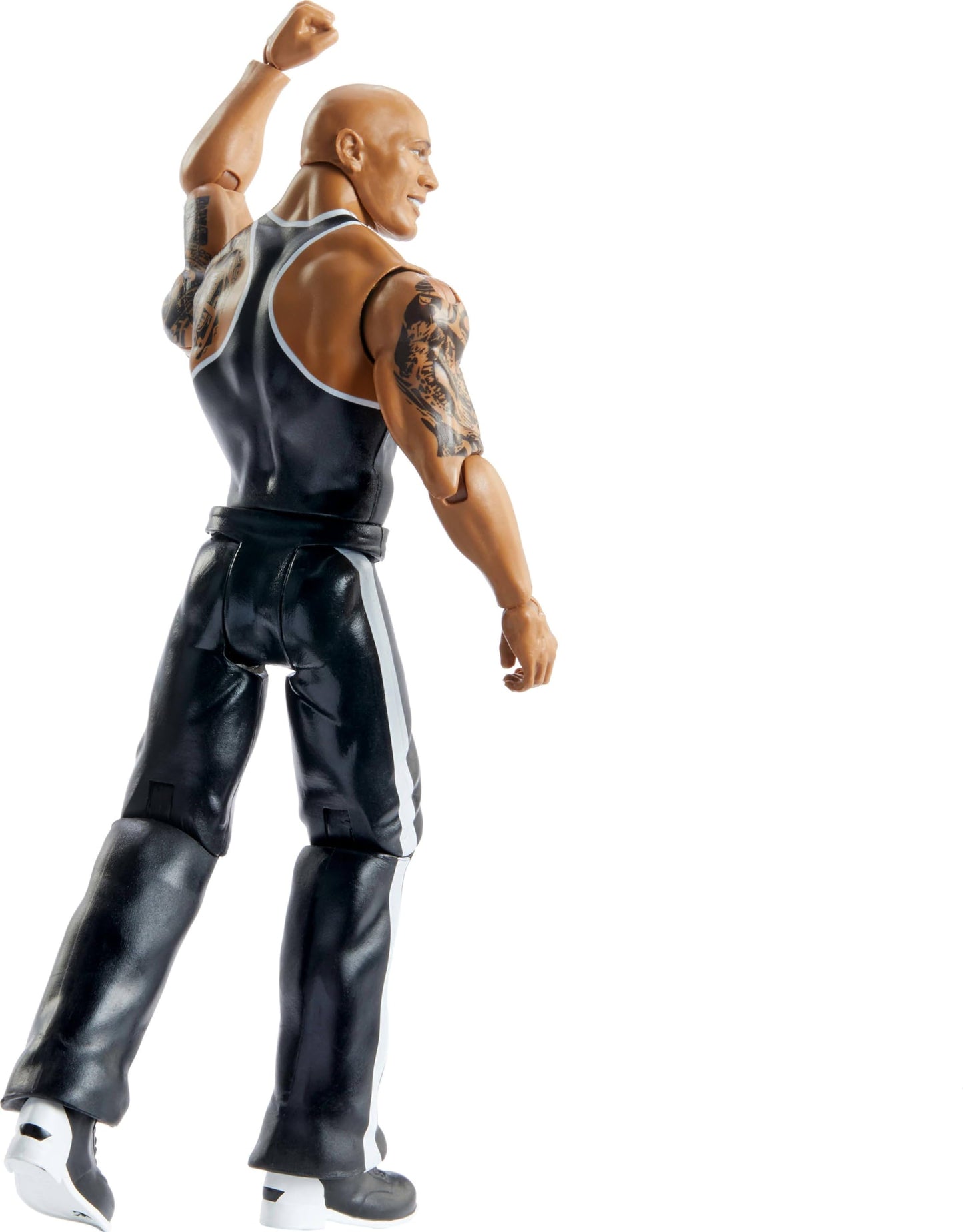 Mattel WWE Top Picks Action Figure, 6-inch Collectible The Rock with 14 Articulation Points & Life-Like Look