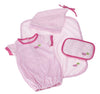JC Toys Baby Doll Washable and Reusable Eco Diapers 4 Pack Fits Dolls 14 to 18 inch in Pink/White/Grey