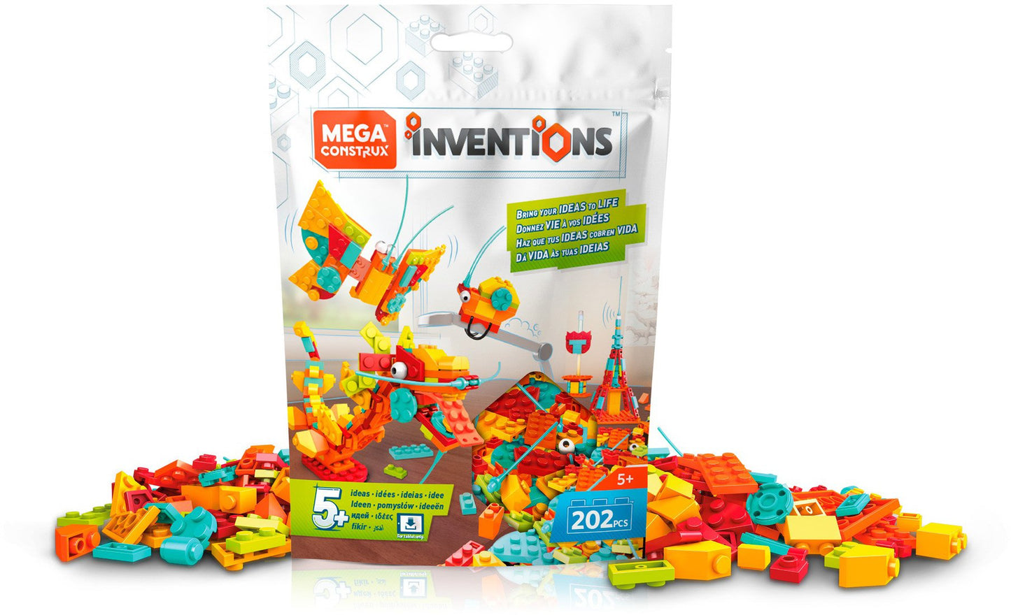 Mega Construx Inventions Bright Brick Building Set
