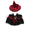 Evowatt Clothes for LA BUBU 17cm Doll (NO Doll), Outfit for LA BUBU, 2-Piece Little Witch Set (Hat & Dress) for LABUBU Dress Up, Costume Accessories