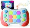 Christmas Fast Push Game Fidget Toys Handle, Upgraded Flashing Quick Press Games Pro for Kids, Speed Push Light Up Fidget Game, Educational Handheld