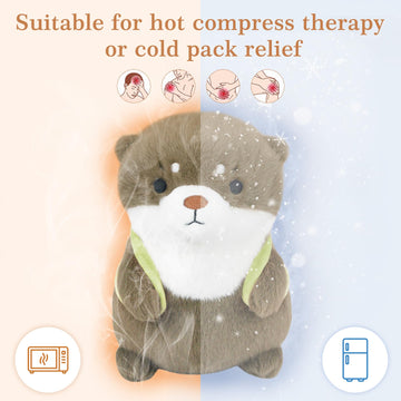 Ayehe Weighted Microwavable Stuffed Animal, Turtle Otter