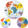 Continents and Animals Make A Sticker - 12 Pieces - Educational and Learning Activities for Kids