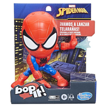 Hasbro Gaming Bop It! Marvel Spider-Man Edition Game, Spider Man Game, Marvel Toys, 1 or More Players, Ages 8 and Up