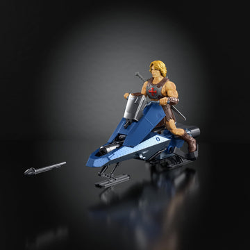 Masters of the Universe Vehicle & Figure 5.5 Inch Scale, Universe He-Man and Sky Sled Pack, 2026 Movie Accurate, Blaster & Projectiles (Amazon