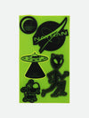 Nathan Reflective Sticker Pack - Hi-Vis Yellow - Aliens