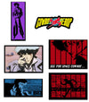 Cowboy Bebop- Spike Screenshots Die-Cut Sticker Set 4"