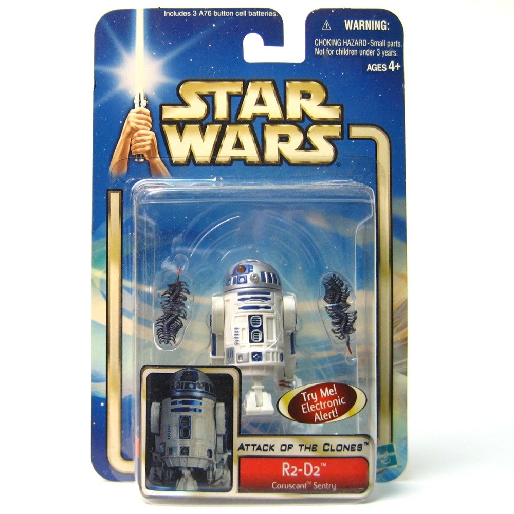 Star Wars Attack of the Clones Talking R2-D2 (Coruscant Sentry) Action Figure