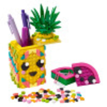 LEGO DOTS Pineapple Pencil Holder 41906 DIY Craft Decorations Kit, A Fun Craft kit for Kids who Like Arts and Crafts Projects, That Also Makes a Great