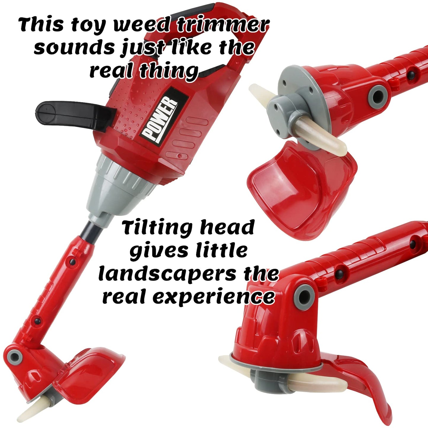 TeganPlay Kids Weed Wacker Toy Hedge Trimmer Yard Tools for Toddler