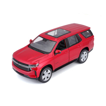 Maisto M31533 Chevy Tahoe 1/24 Red Plastic Miniature Vehicle for Children from 3 Years Old Ideal for Stimulating the Imagination and Creativity