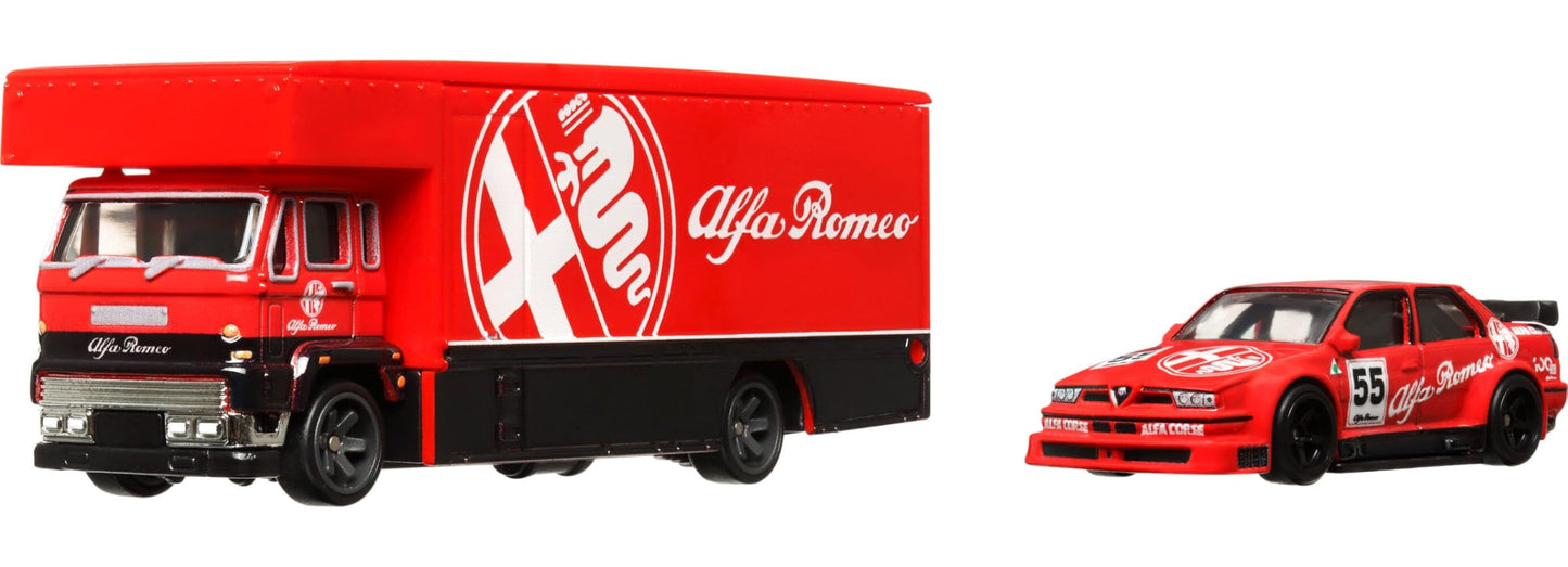 Hot Wheels Alfa Romeo 155 V6 Ti Fleet Flyer, Team Transport #53