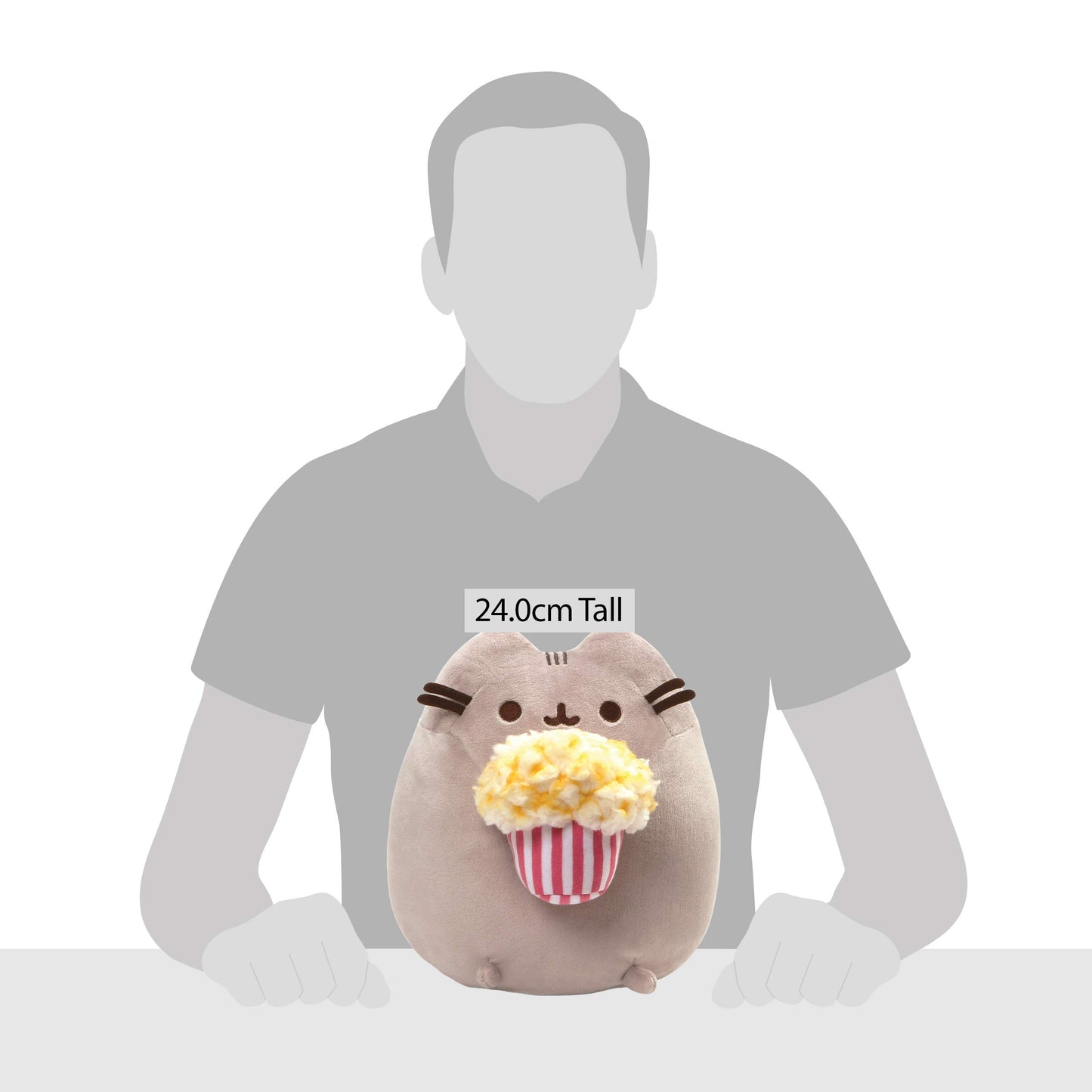 GUND Pusheen Popcorn Snackable 9.5-Inch Plush Toy for Ages 8+