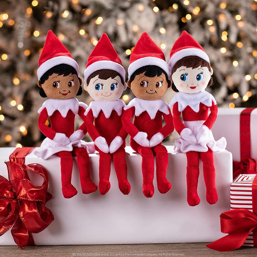 The Elf on the Shelf - 17" Plushee Pals Bundle: Boy Dark and Girl Dark