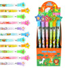 TINYMILLS 24 Pcs Safari Jungle Animals Stackable Push Pencil Assortment with Eraser for Party Favors Goodie Bag Stuffers VBS Classroom Rewards Pinata