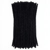 Black Craft Pipe Cleaners (80 Pack) Chenille Stems for Hair lcos DIY Art Craft Decorations Creative (0.24 x 12 Inch)