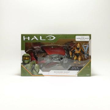 Halo 4" “World of Halo” Figure and Vehicle - Banished Ghost with Elite Warlord