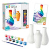 MindWare Paint Your Own Porcelain Vases Kit for Kids Ages 8+, 3 Ceramic Vases, 12 Paints, Brush, Guide, Bake & Display DIY Arts and Crafts Gift Set