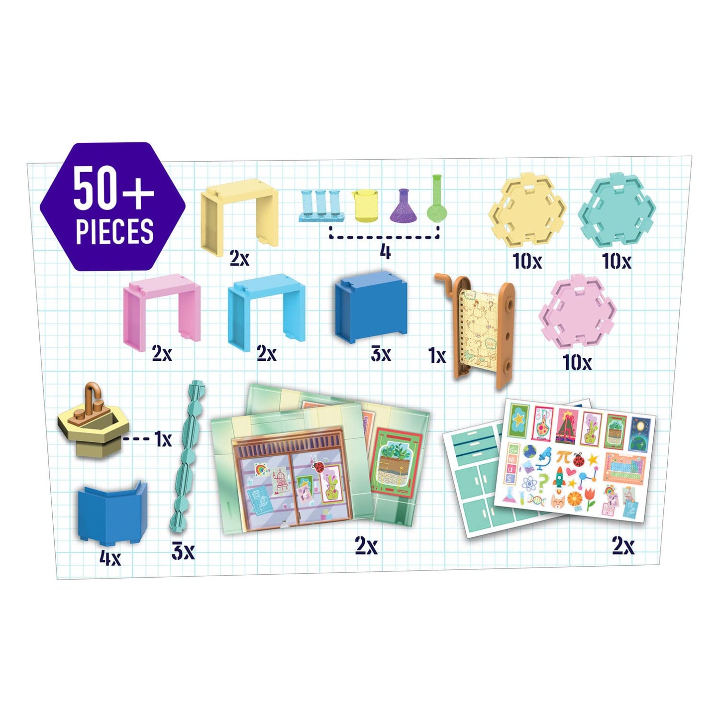 Just Play Ada Twist Deluxe Create-A-Lab Playset, STEM Toy Figures and Playsets, Kids Toys for Ages 3 Up