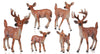 JOKFEICE Deer Toys - 6pcs Realistic Deer Woodland Animals Figurines - Early Educational Toys, Birthday Cake Topper for Kids