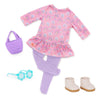 Outfit OG Sparkle Rainbow Dress Costume for 18 Inch Dolls