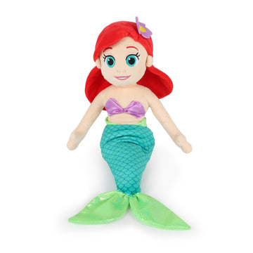 Jay Franco Kids Plush Pillow Buddy - 21 Inches Ultra-Soft Stuffed Plushie & Cozy Pillow, Official Licensed Product, Multi - Princess Ariel