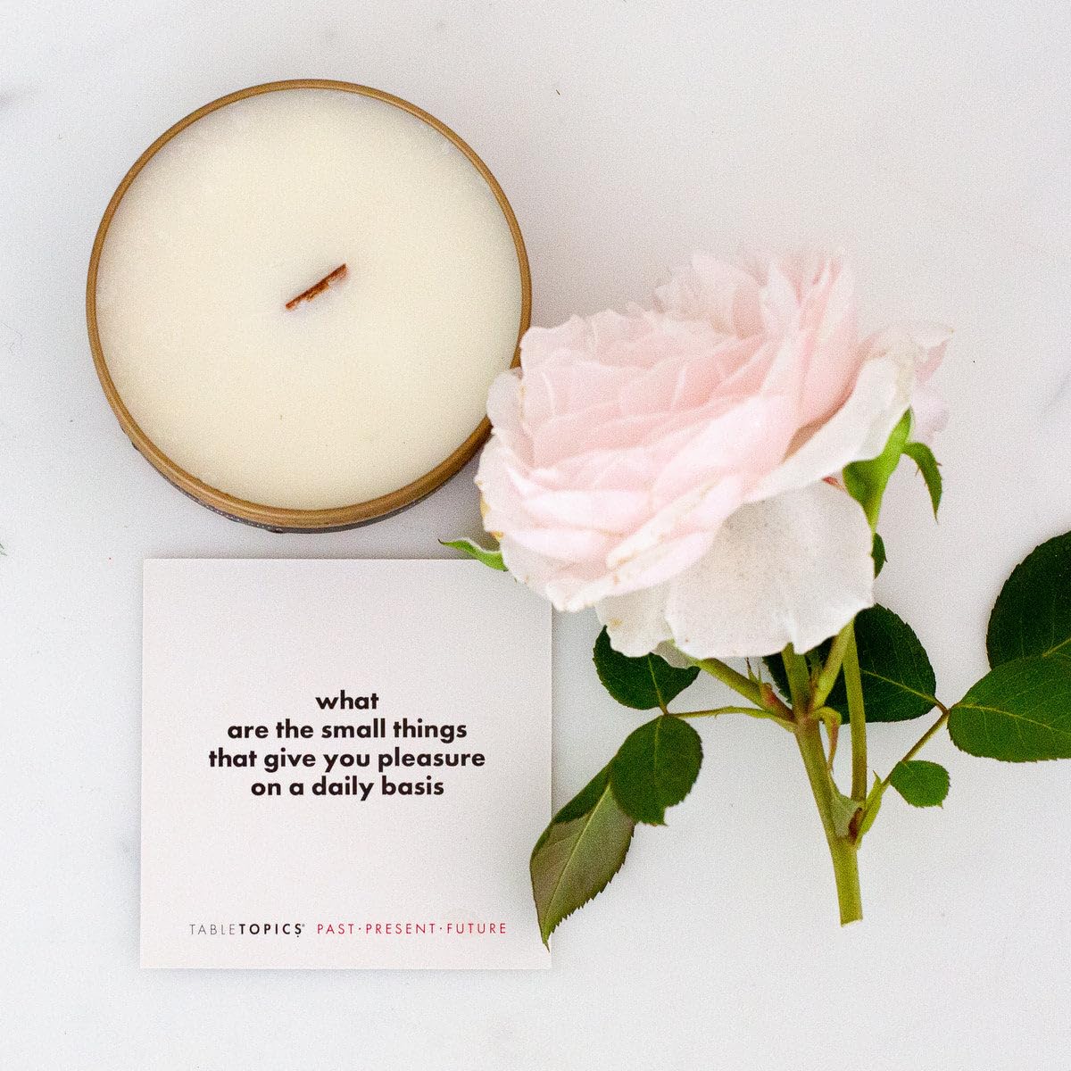TableTopics Past Present Future - 135 Thought Provoking Conversation Cards. Gifts for Men, Women, Grandparents, Professional - Celebrate The Past