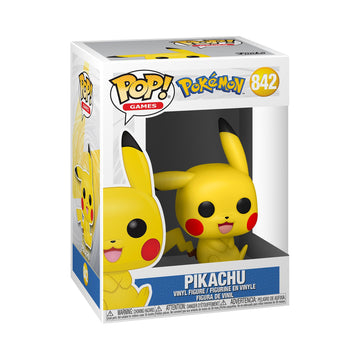 Funko Pop! Games: Pokemon - Pikachu - (Sitting) - Collectable Vinyl Figure - Gift Idea - Official Merchandise - Toys for Kids & Adults - Video Games