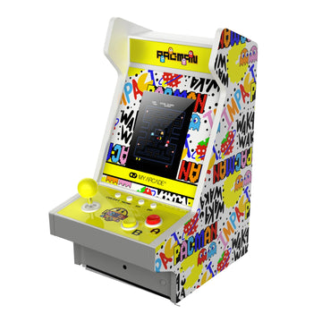 My Arcade Pac-Man Mighty Player: Retro Gaming, 11 inch Countertop Arcade, Illuminated Marquee, 4 Games in 1, Rechargeable Battery