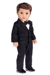 DreamWorld Collections Tuxedo - 5 Piece Tuxedo for 18 Inch Doll - Jacket, Pants, Belt, White Shirt and Dress Shoes (Doll Not Included)