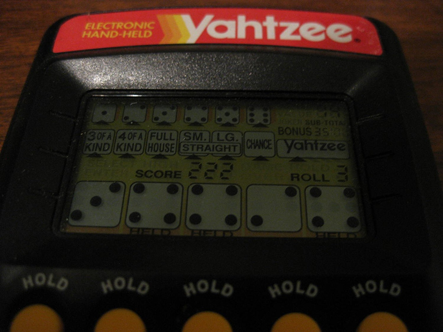 Yahtzee Handheld Electronic Game (1995)