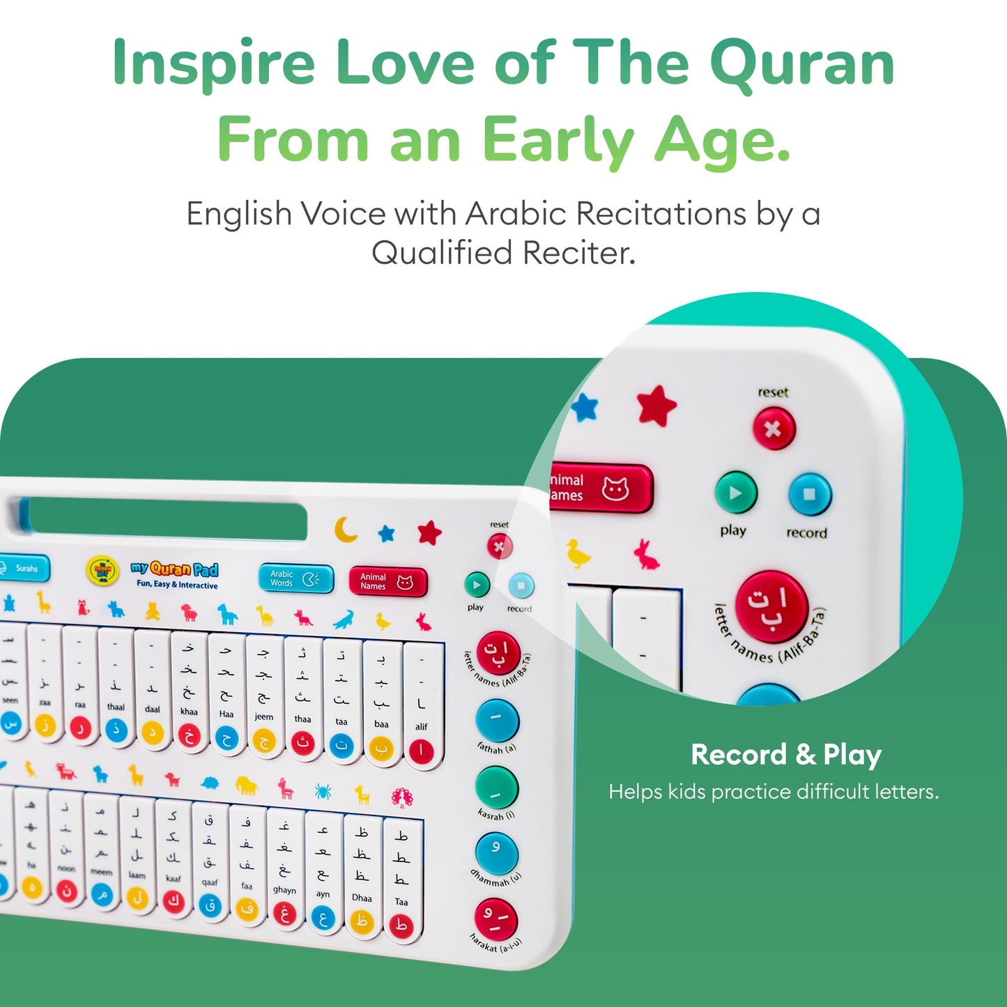 My Salah Mat My Quran Pad | Interactive Arabic Learning Pad for Kids