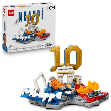 LEGO Editions Kylian Mbappé - Soccer Highlights - Building Set for Boys & Girls, Ages 10+ - Collectible Soccer Gift with Plaque - Kids Bedroom or