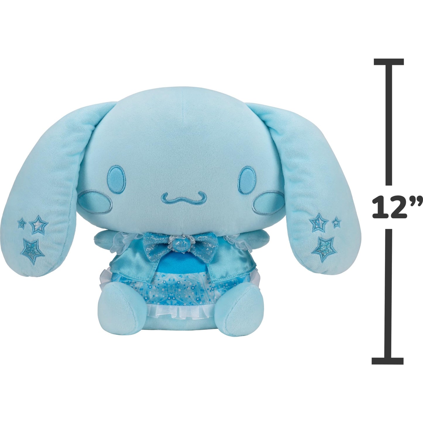 Hello Kitty® and Friends, 12-inch Cinnamoroll™ Plush, Tonal Sparkle Collection - Officially Licensed Sanrio® Product - Ages 6+