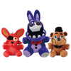 TZMAPU Fazbear Plush Foxy, Withered Purple Bunny, Stuffed Animal Figure Toys Gift for Kids, Security Breach Plush for Lovers (3PCS)