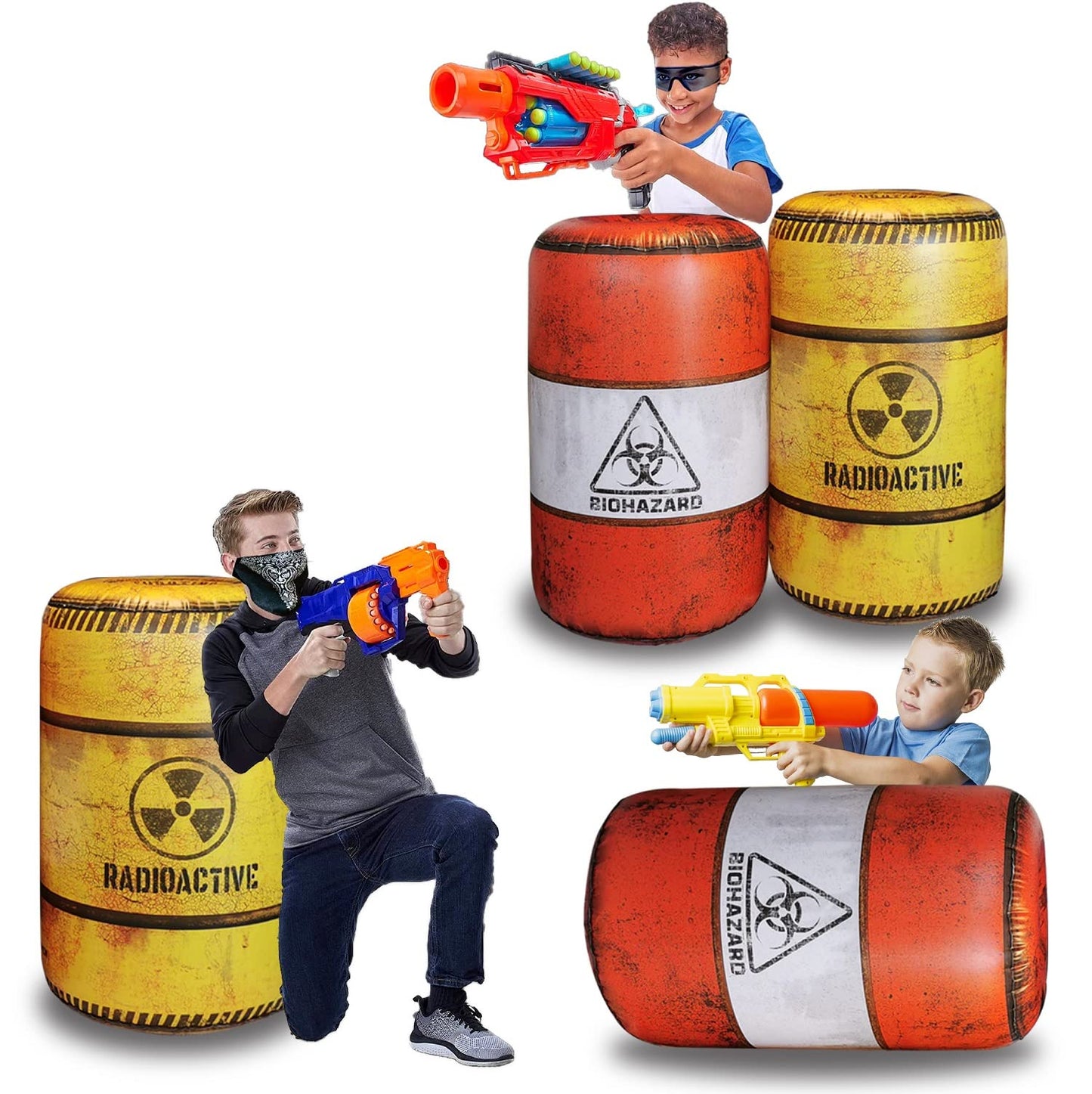 NINOSTAR barrels inflatables for combat battlefield