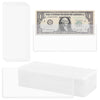25PCS Clear Banknote Holders - Top-Load Hard Bill Currency PVC Holders 6.6"x2.8" Sleeves Display Holder for Paper Money Dollar Bill Collection