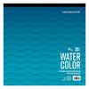 Grumbacher 12" x 12" Cold Press Watercolor Paper Pad, 140 lb. / 300 GSM, Tape-Bound, 30 Sheets/Pad, 1 Each