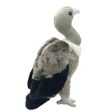 JIANEEXSQ Cute Life Like Vulture Stuffed Animal Plush Toy Simulation Cinereous Vulture Doll Children Birthday Gift 14in