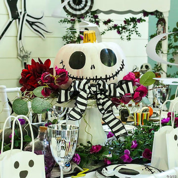 Fun Express White Craft Pumpkin - 5 inch - DIY Halloween and Fall Home Decor