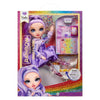 Rainbow HIGH Sparkle and Shine Viola (Purple) Model Doll 28 cm with Liquid Glitter in Legs, Shake to See Them Glitter, Ideal for Children 4 to 12