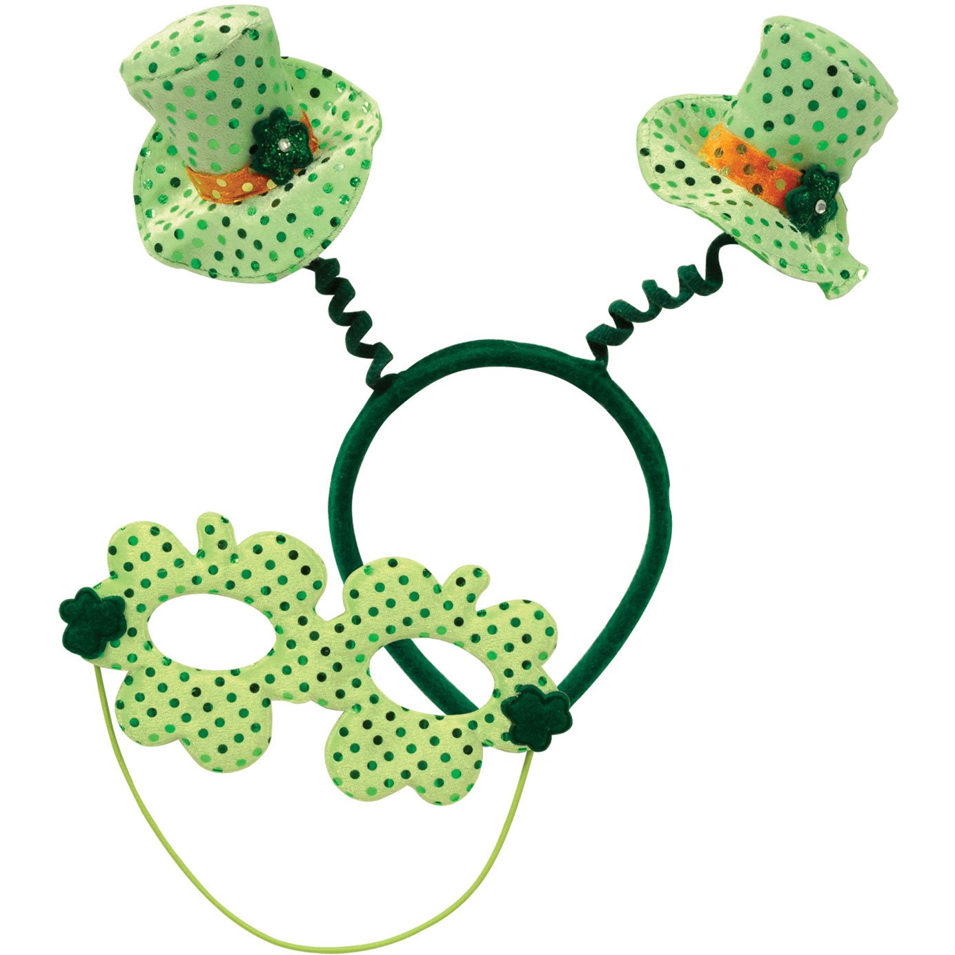 Leprechaun Hat Boppers w/Mask Party Accessory (1 count) (1/Pkg)