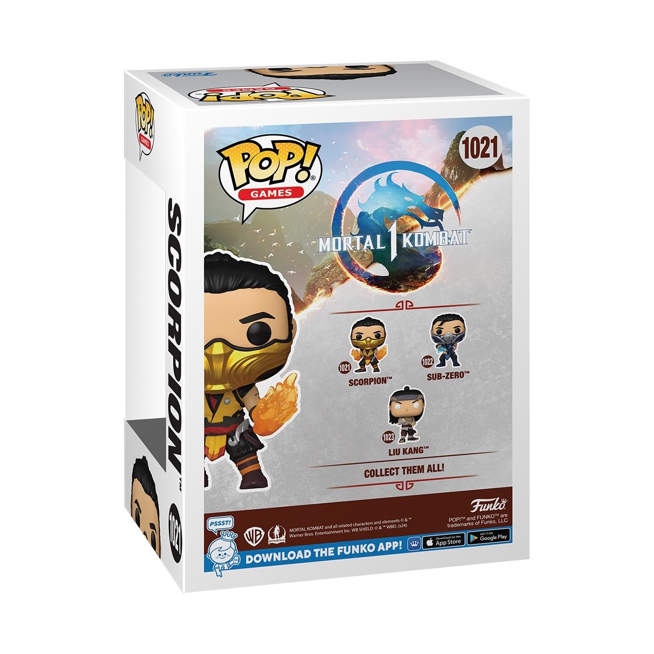 Funko Pop Games: Mortal Kombat 1 - Scorpion - Mortal Kombat Game Franchise - Collectable Vinyl Figure - Gift Idea - Official Merchandise - Toys for