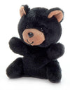 The Petting Zoo Black Bear Stuffed Animal Plushie, Gifts for Kids, Nuggetz Wildlife Animals, Bear Panda Plush Toy, 6 inches
